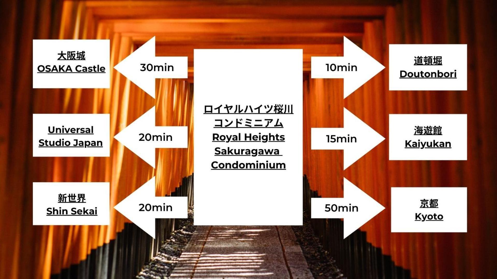 Royal Heights Sakuragawa Condominium Osaka Exterior foto